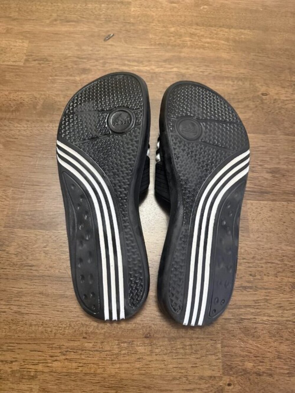 Adidas Black FitFOAM Adjustable Slide Sandals Women's Sz 10
